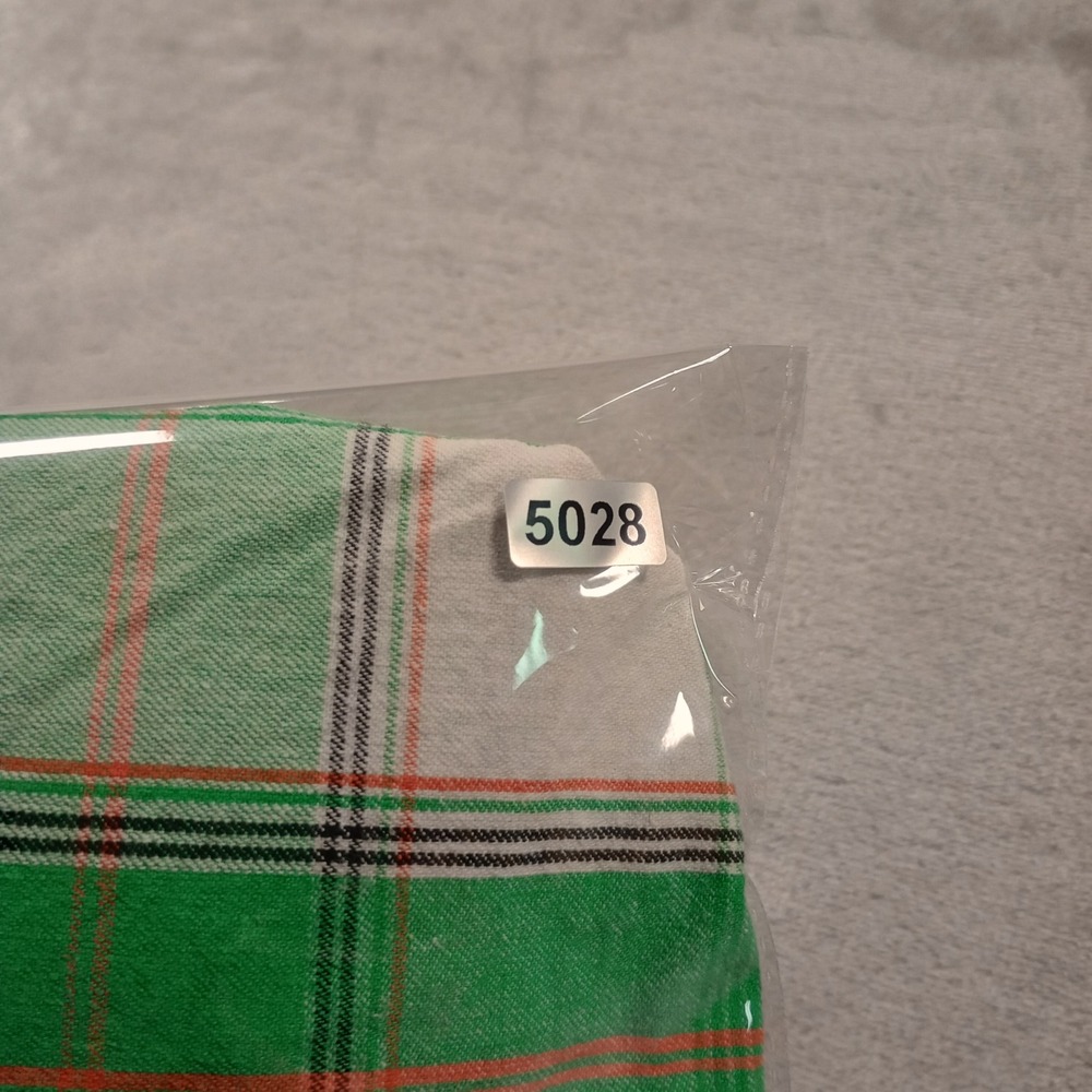Code Plaid Shorts Mens 38 Green Madras Flat Front Cotton Summer Golf Skater - Picture 10 of 10